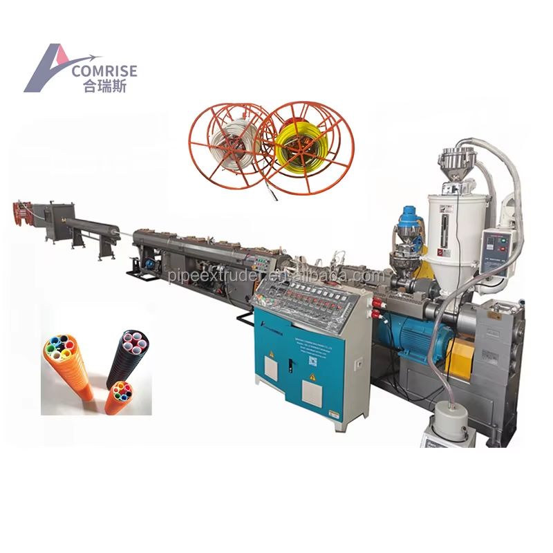CONRUGIS opticus duct pipe extrusionem machina