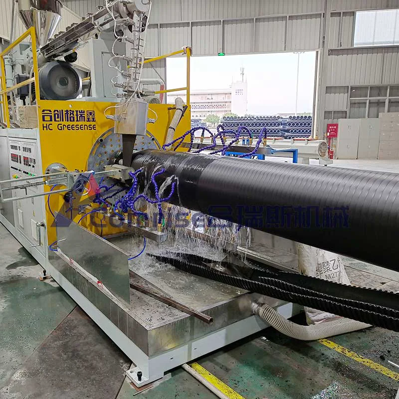 HDPE Solidus Wall Spiral Pipe Machina