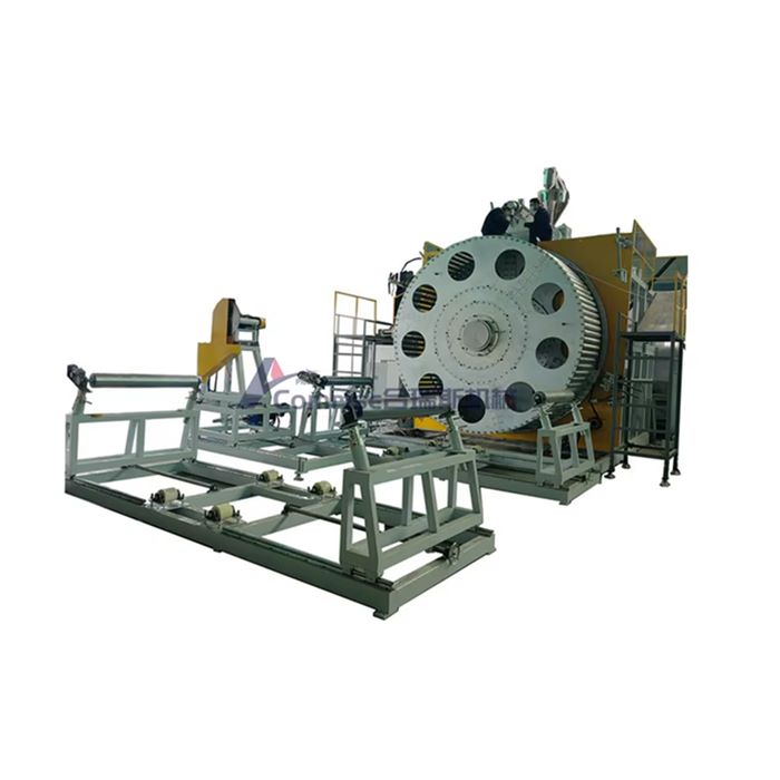 Large diametrum cavae murum curva pipe apparatus